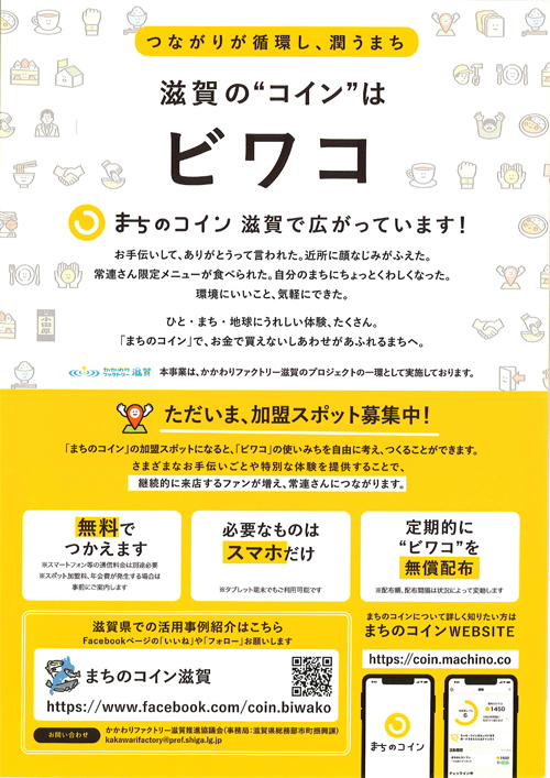 まちのコイン ビワコ